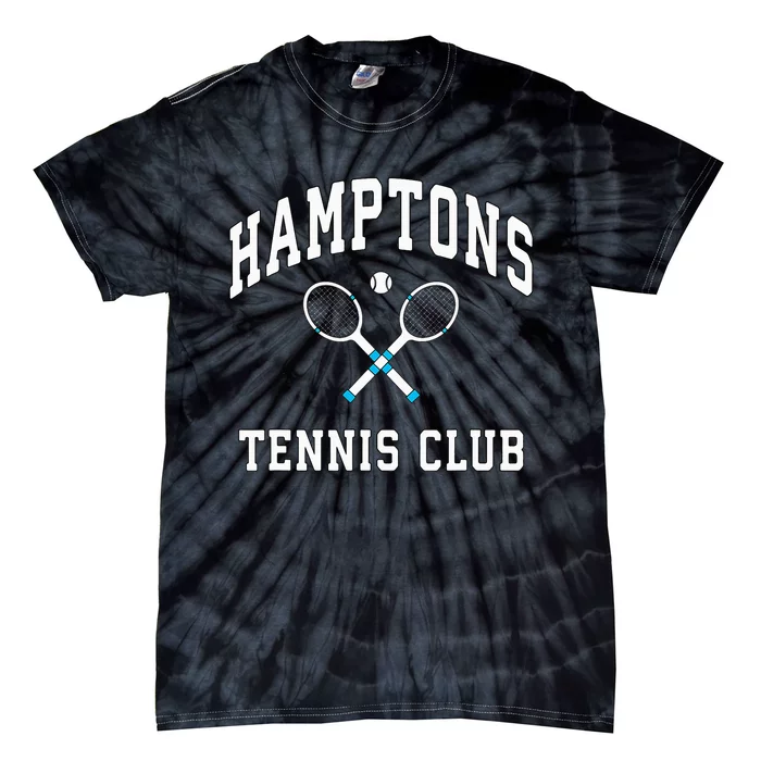 Hamptons Tennis Club Preppy New York Montauk Varsity Tie-Dye T-Shirt