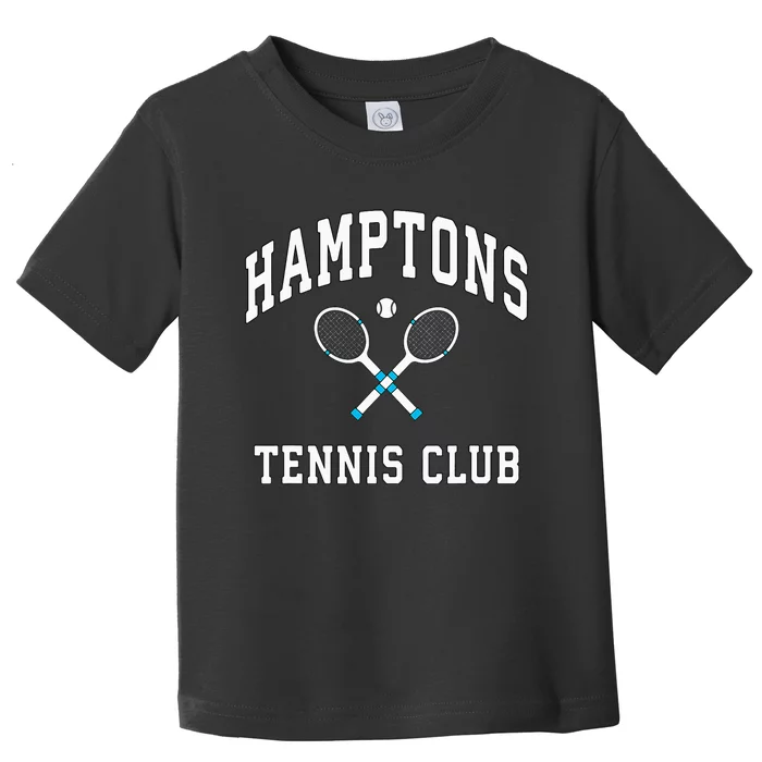 Hamptons Tennis Club Preppy New York Montauk Varsity Toddler T-Shirt