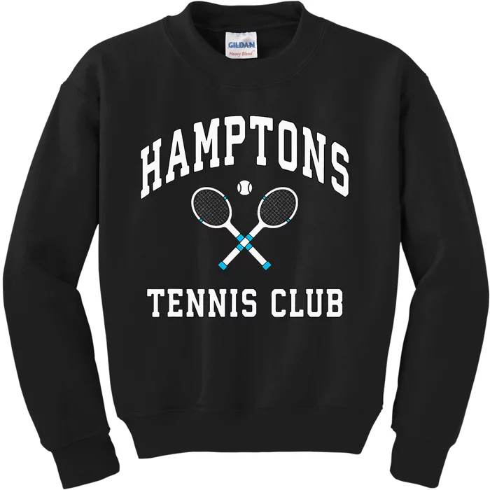 Hamptons Tennis Club Preppy New York Montauk Varsity Kids Sweatshirt