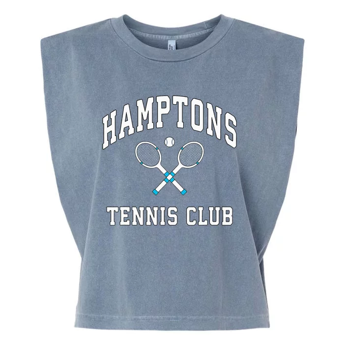 Hamptons Tennis Club Preppy New York Montauk Varsity Garment-Dyed Women's Muscle Tee