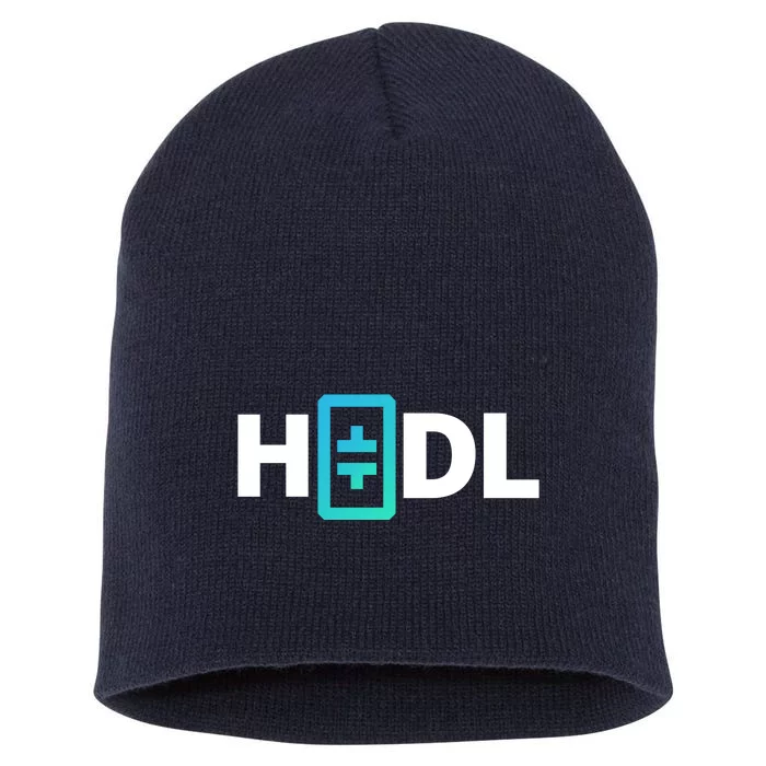 HODL Theta Crypto, Theta Logo, DeFi Theta Crypto, HODL Theta Short Acrylic Beanie