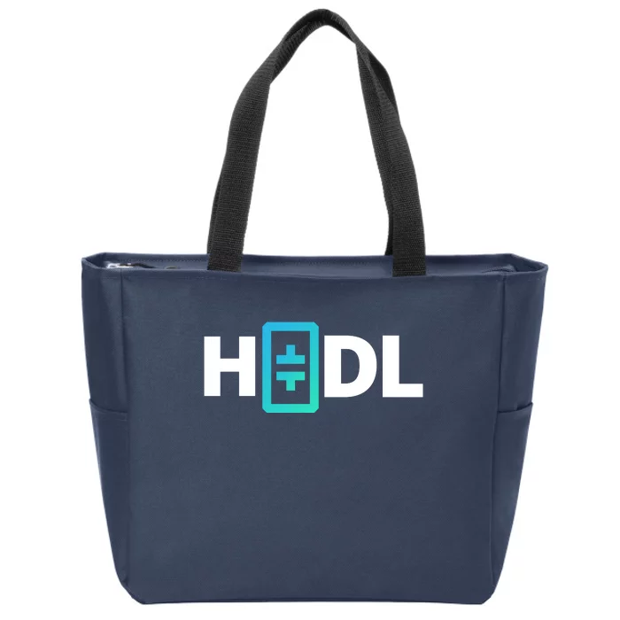 HODL Theta Crypto, Theta Logo, DeFi Theta Crypto, HODL Theta Zip Tote Bag