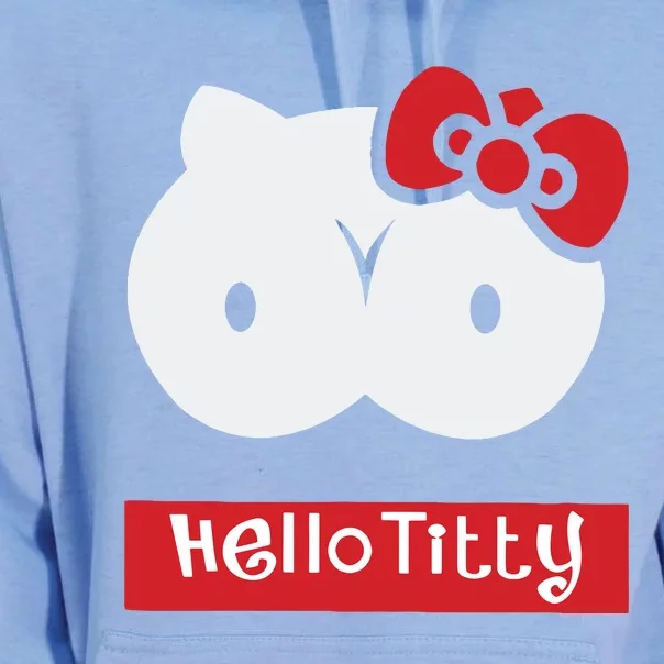 Hello Titty Cute Cat Boobs Butts Funny Meme Funny Mother’s Day Unisex Surf Hoodie