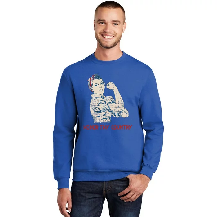 Honor Thy Country American Independence Usa Freedom Gift Sweatshirt