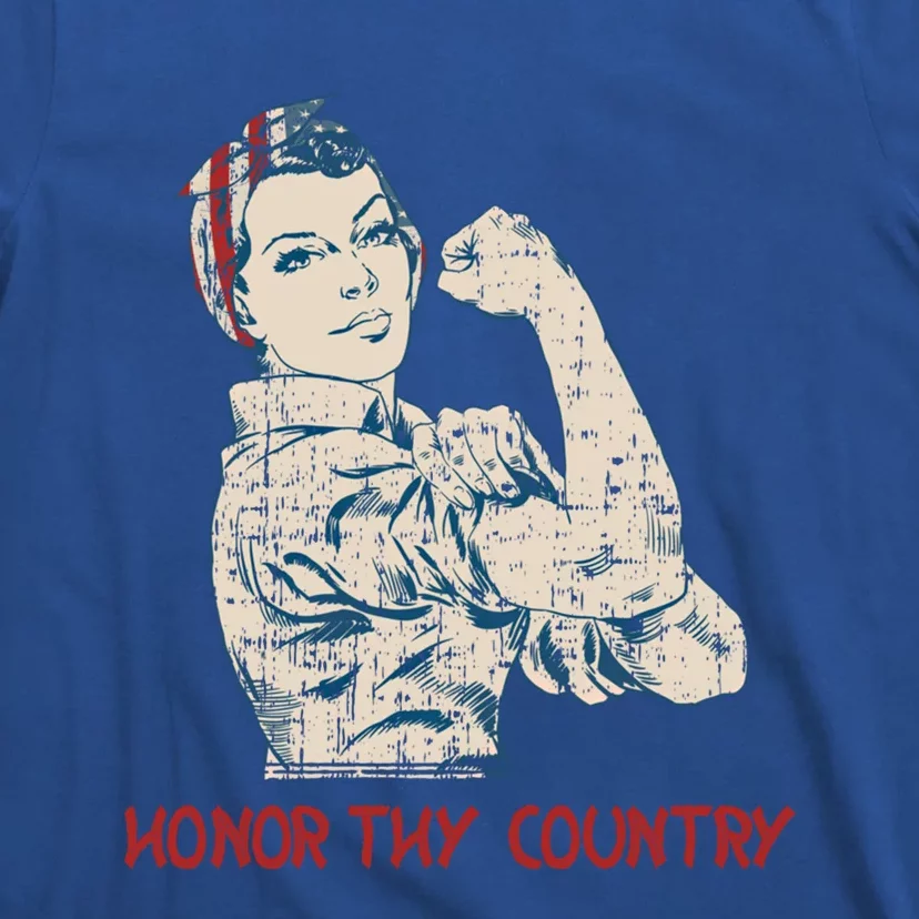 Honor Thy Country American Independence Usa Freedom Gift T-Shirt