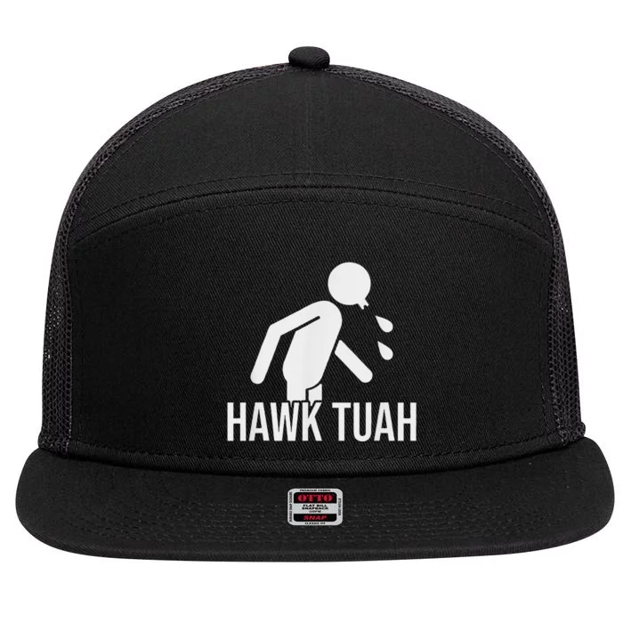 Hawk Tush Candidate Parody 2024 7 Panel Mesh Trucker Snapback Hat