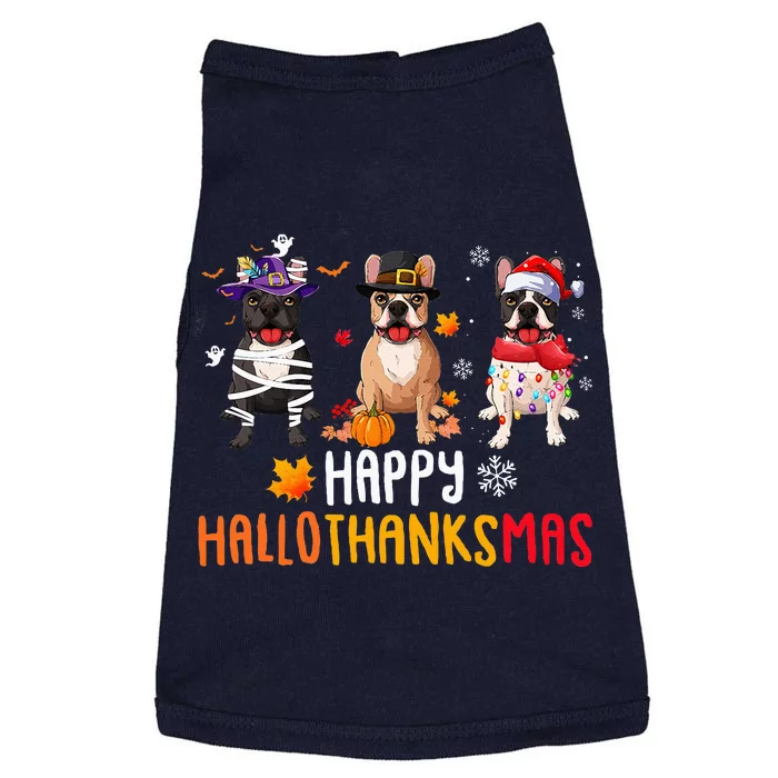 Halloween Thanksgiving Christmas Funny French Bulldog Dogs Doggie Tank