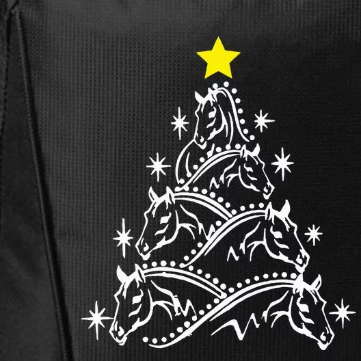 Horse Tree Christmas Horses Xmas Gifts City Backpack