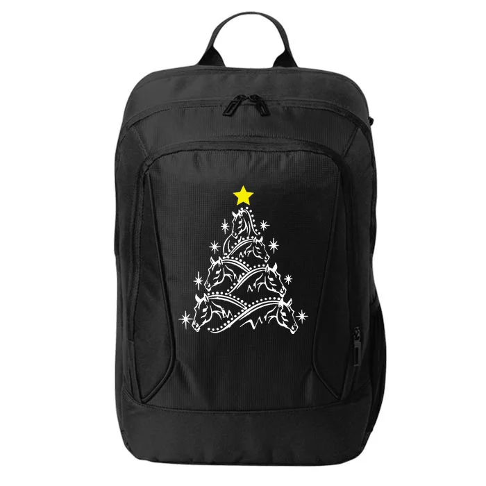 Horse Tree Christmas Horses Xmas Gifts City Backpack