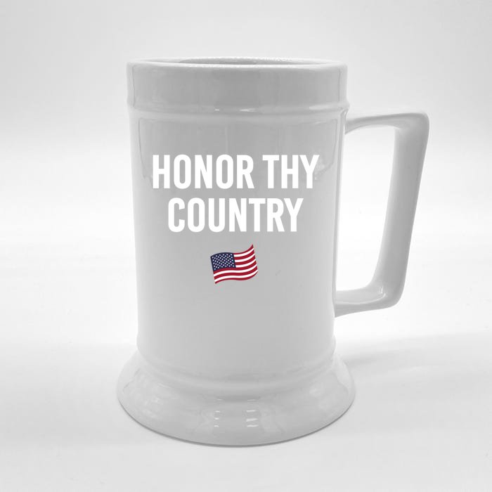 Honor Thy Country American Independence Usa Freedom Great Gift Front & Back Beer Stein