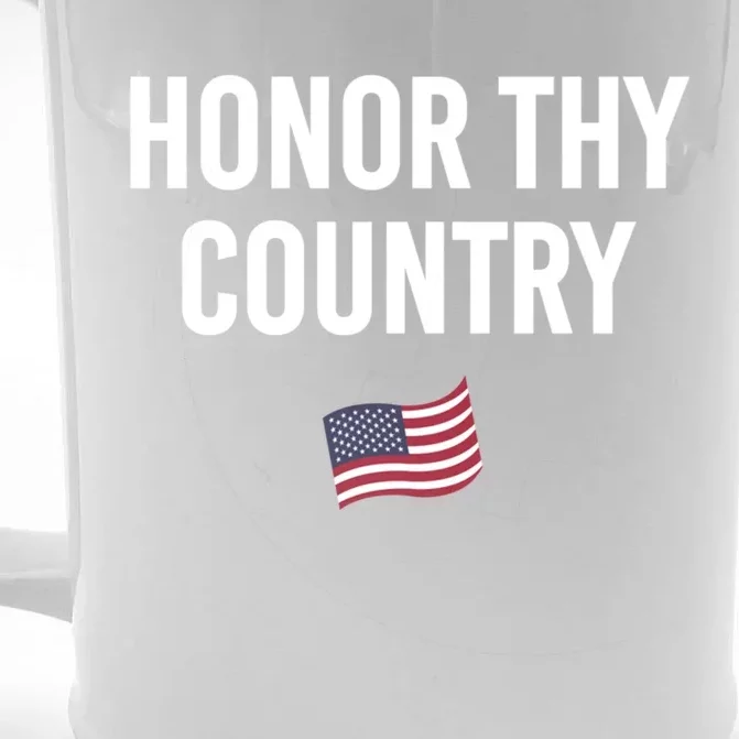 Honor Thy Country American Independence Usa Freedom Great Gift Front & Back Beer Stein