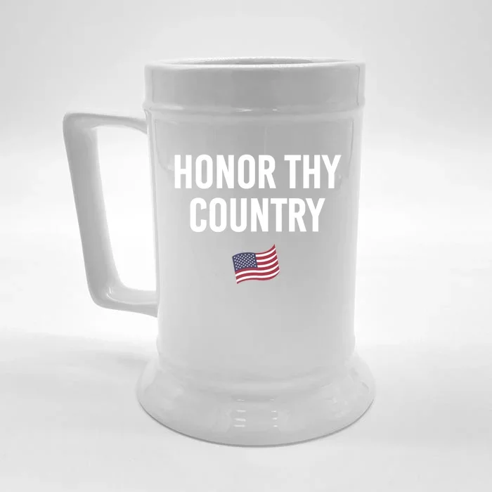 Honor Thy Country American Independence Usa Freedom Great Gift Front & Back Beer Stein