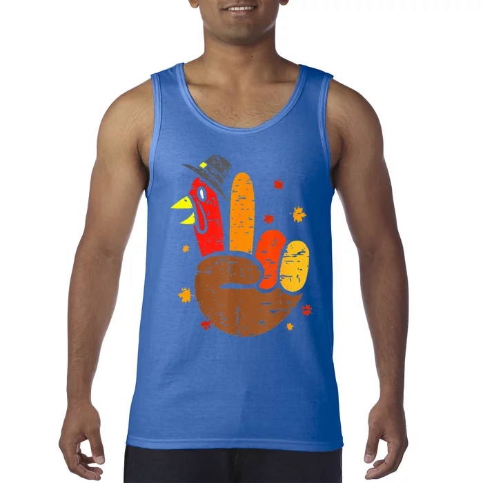 Happy Thanksgiving Cockatiel Turkey Pickup Truck Pumpkins Tank Top