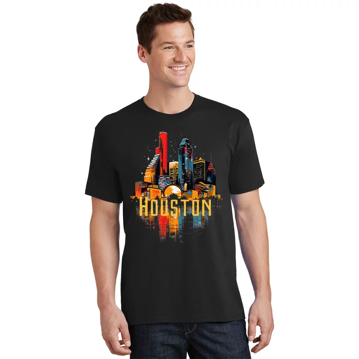 Houston Texas City Downtown Skyline Texas Hou T-Shirt