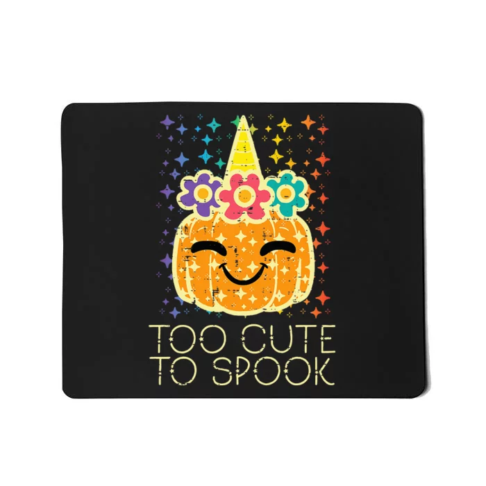 Halloween Too Cute To Spook Pumpkin Costume Mousepad