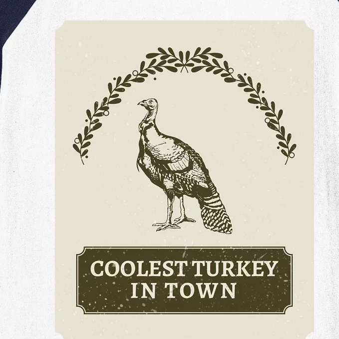 Hunter Thanksgiving Coolest Turkey In Town Great Gift Baseball Sleeve Shirt