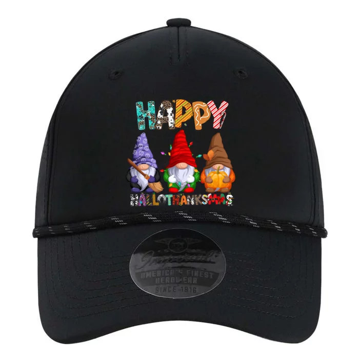 Halloween Thanksgiving Christmas Happy Hallothanksmas Gnomes Gift Performance The Dyno Cap