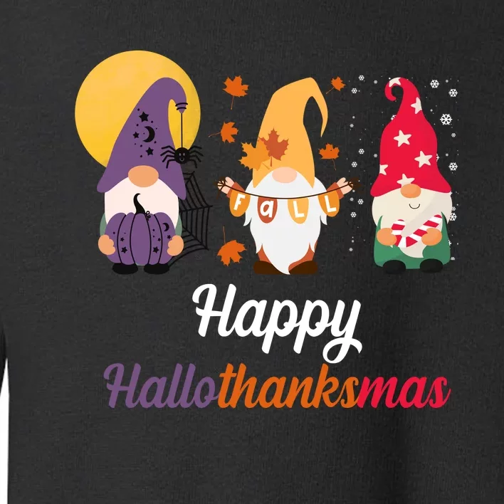 Halloween Thanksgiving Christmas Holiday Gnomes Toddler Sweatshirt