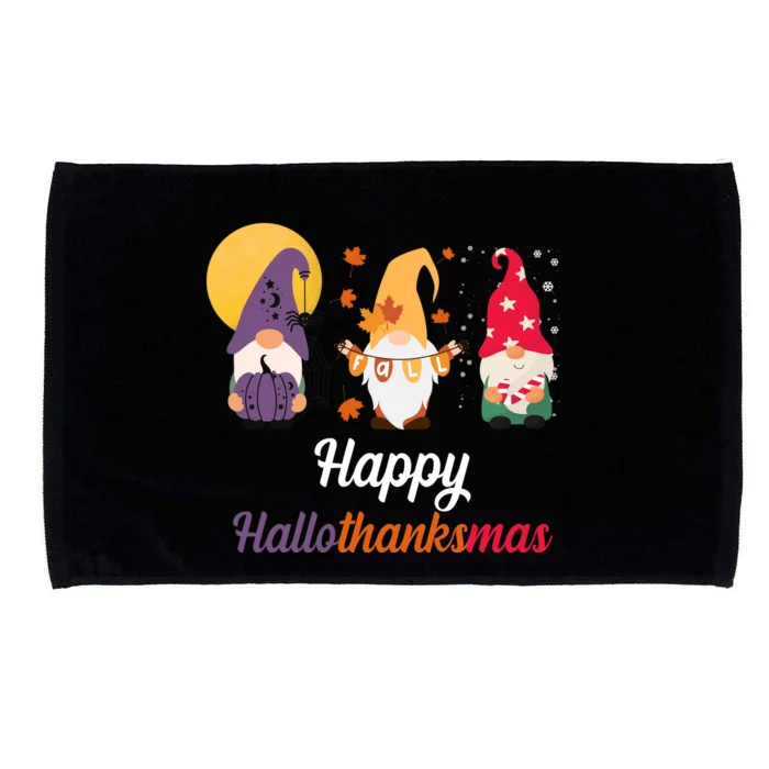 Halloween Thanksgiving Christmas Holiday Gnomes Microfiber Hand Towel