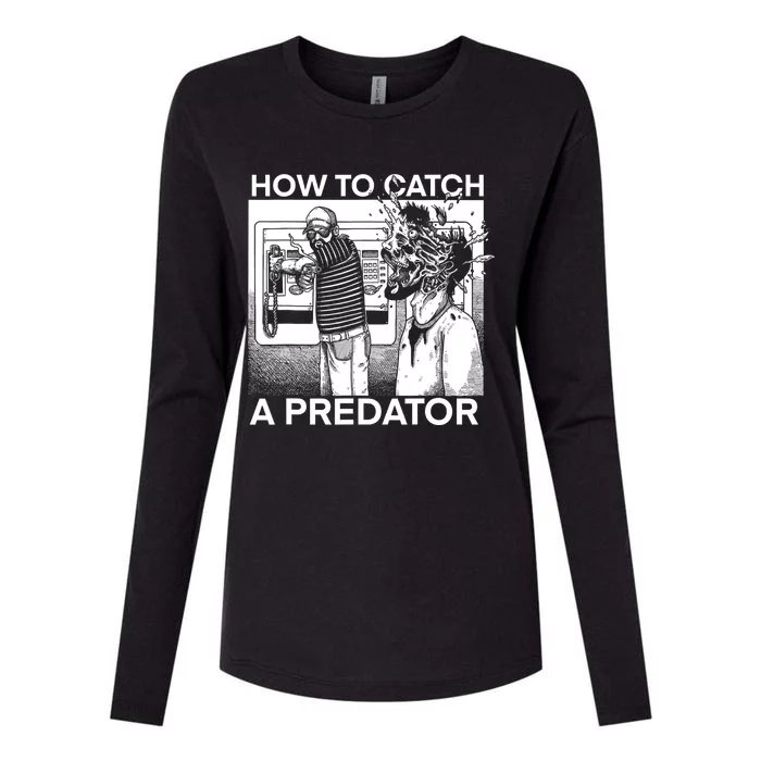 How To Catch A Predator Womens Cotton Relaxed Long Sleeve T-Shirt