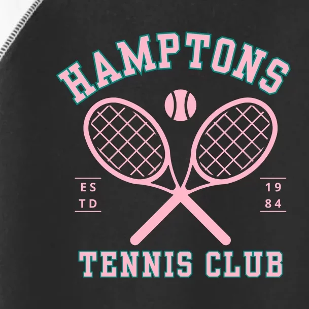 Hamptons Tennis Club Athletics California Racquet Prep Pink Toddler Fine Jersey T-Shirt