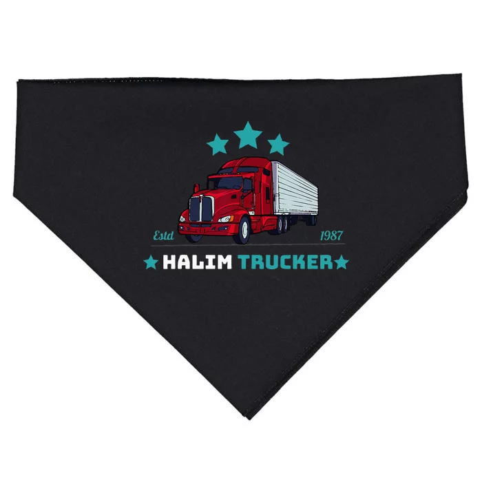 Halim Trucker Custom Design 2 USA-Made Doggie Bandana