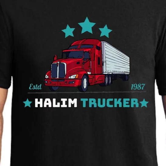 Halim Trucker Custom Design 2 Pajama Set