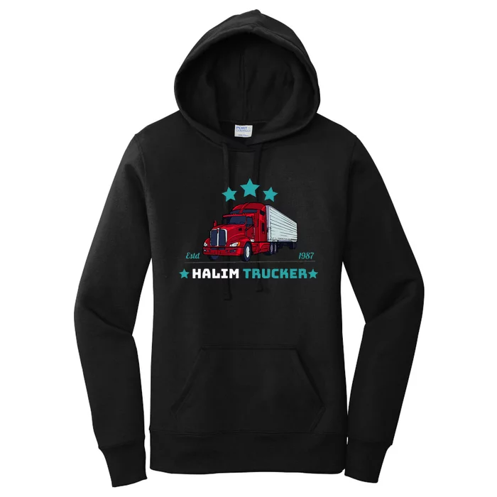 Halim Trucker Custom Design 2 Women's Pullover Hoodie