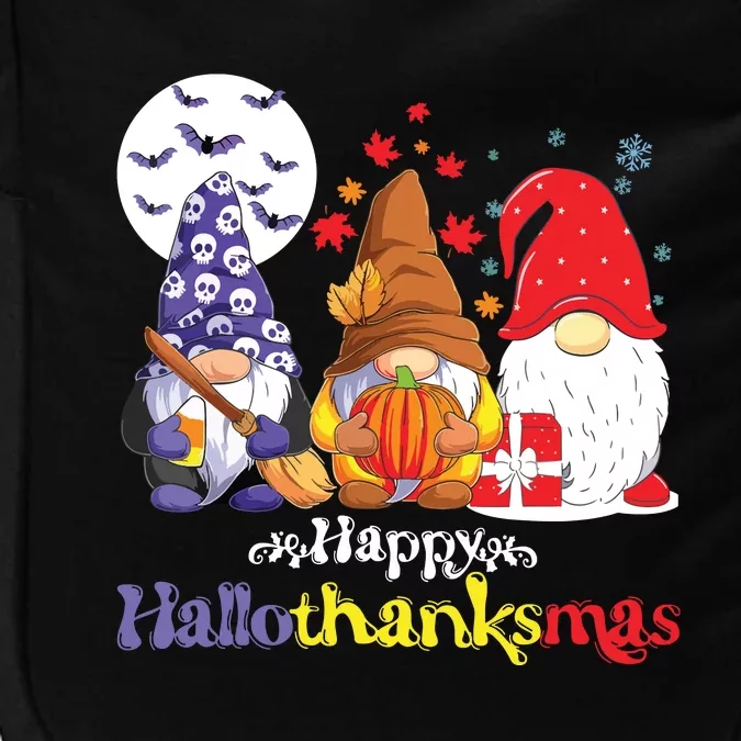 Halloween Thanksgiving Christmas Happy Hallothanksmas Gnomes Impact Tech Backpack