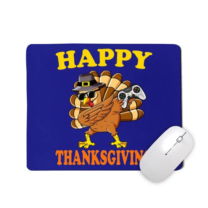 Happy Thanksgiving Dabbing Gamer Turkey Mousepad