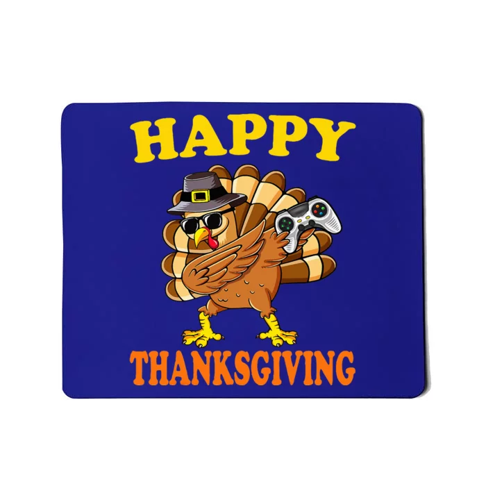 Happy Thanksgiving Dabbing Gamer Turkey Mousepad