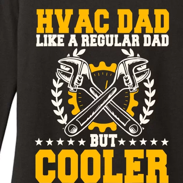 Hvac Technician Dad Mechanic Work Tech Service FatherS Day Womens CVC Long Sleeve Shirt