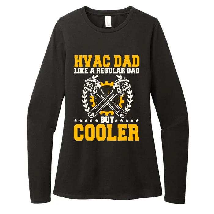 Hvac Technician Dad Mechanic Work Tech Service FatherS Day Womens CVC Long Sleeve Shirt