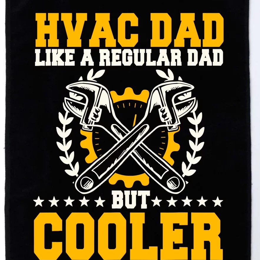 Hvac Technician Dad Mechanic Work Tech Service FatherS Day Platinum Collection Golf Towel