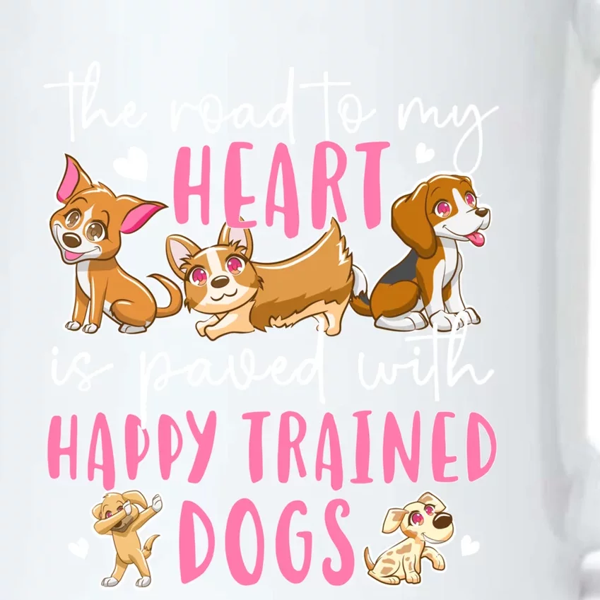 Happy Trained Dog Trainer Dog Training Gift Black Color Changing Mug