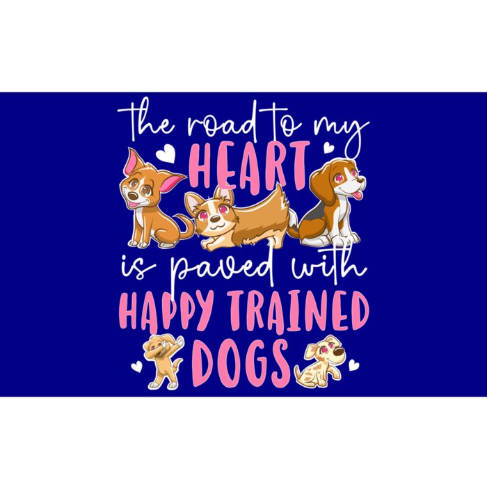 Happy Trained Dog Trainer Dog Training Gift Bumper Sticker