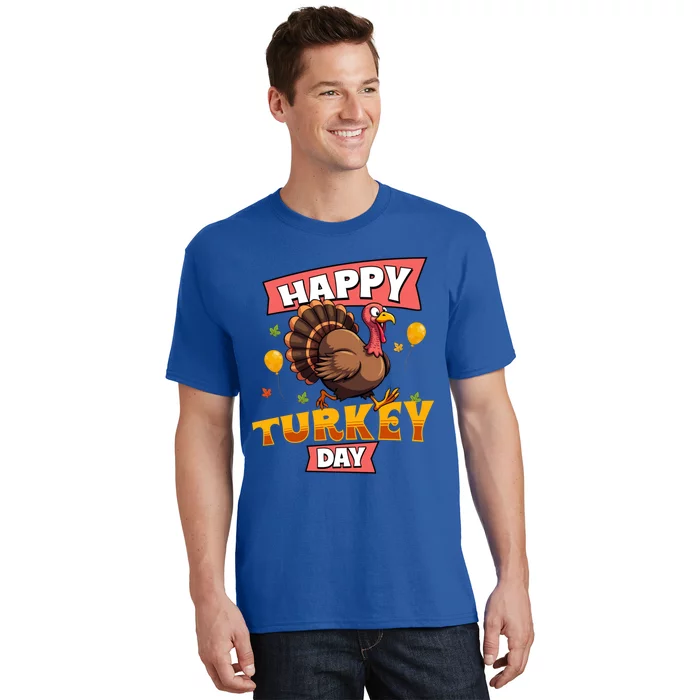 Happy Turkey Day Thanksgiving Family Group Matching Gift T-Shirt