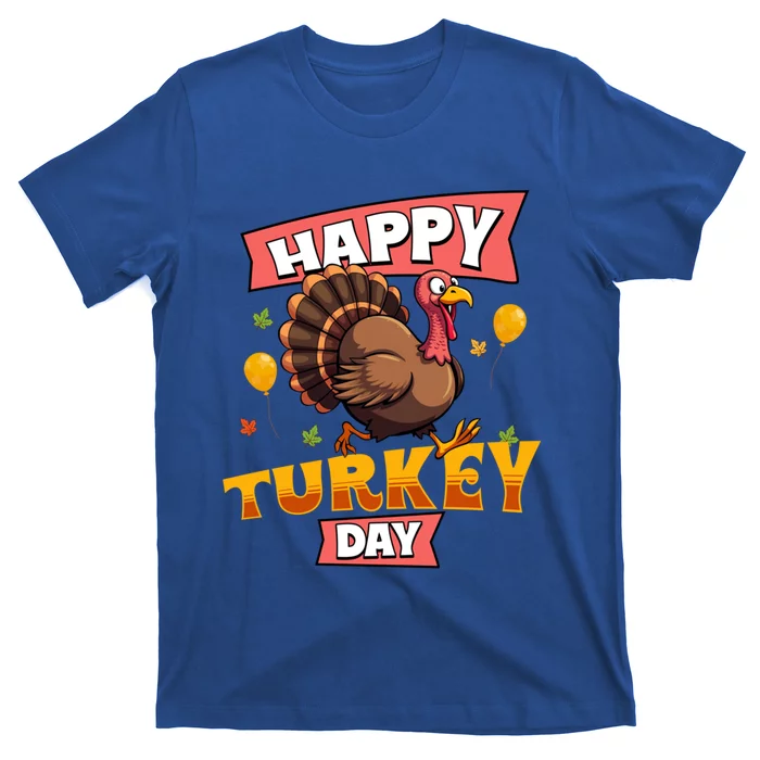 Happy Turkey Day Thanksgiving Family Group Matching Gift T-Shirt