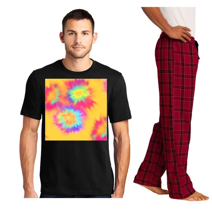 Hippie Tye Dye Neon Pattern Pajama Set