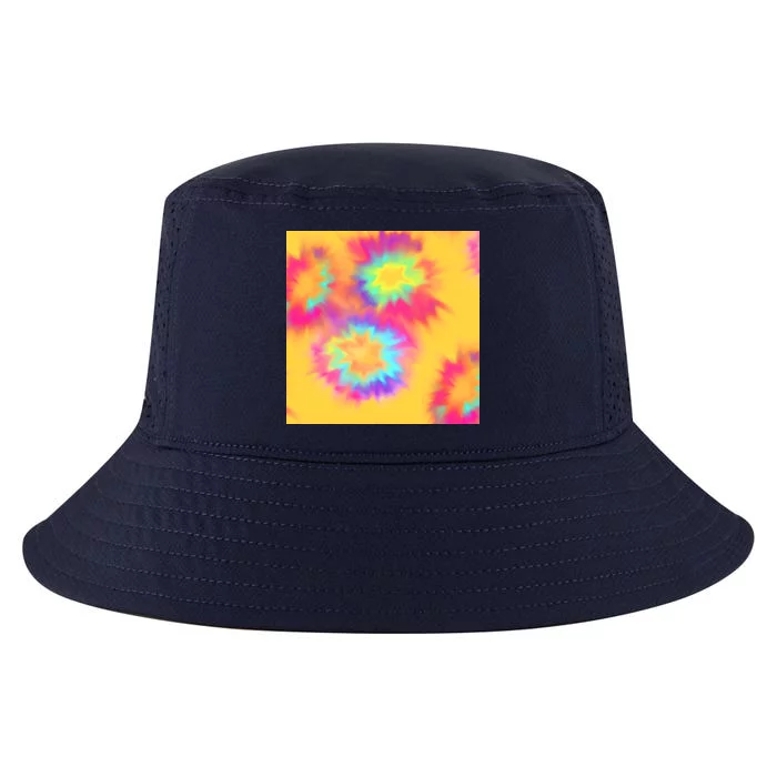 Hippie Tye Dye Neon Pattern Cool Comfort Performance Bucket Hat