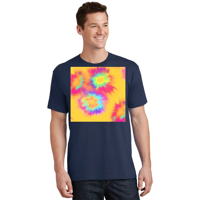 Hippie Tye Dye Neon Pattern T-Shirt