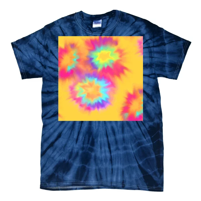 Hippie Tye Dye Neon Pattern Tie-Dye T-Shirt