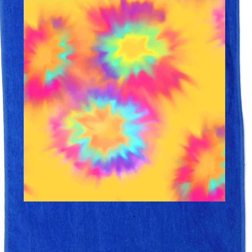 Hippie Tye Dye Neon Pattern Platinum Collection Golf Towel