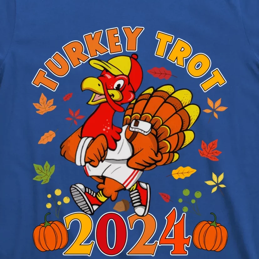 Happy Thanksgiving Day 2024 Pumpkin And Run Cute Turkey Trot Cool Gift T-Shirt