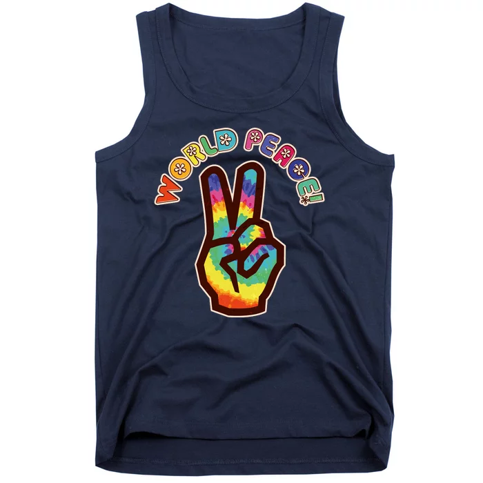 Hippy Tie Dye World Peace Tank Top