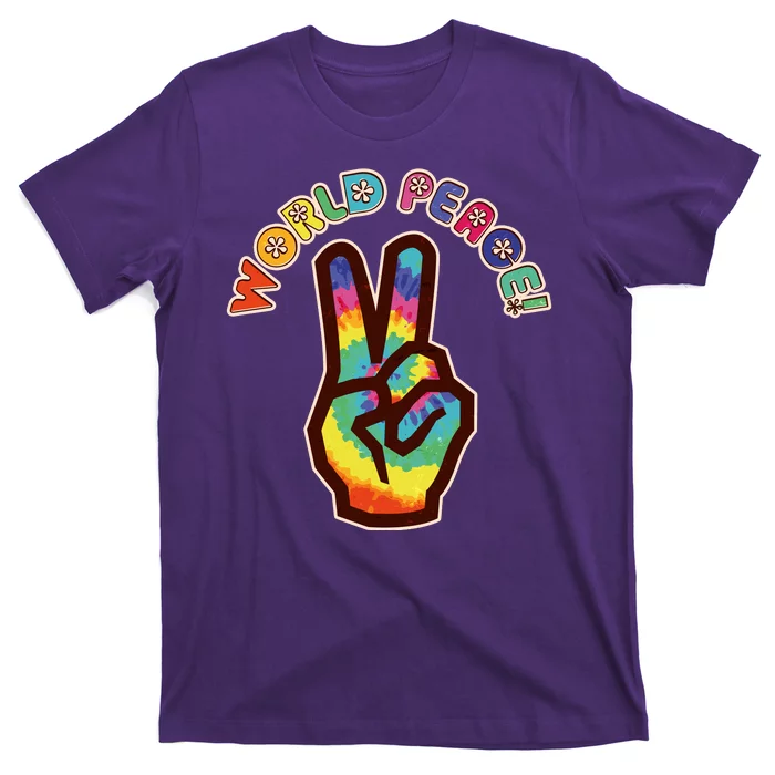 Hippy Tie Dye World Peace T-Shirt