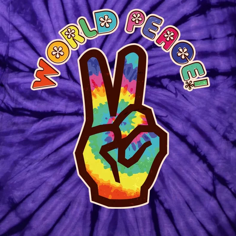 Hippy Tie Dye World Peace Tie-Dye T-Shirt