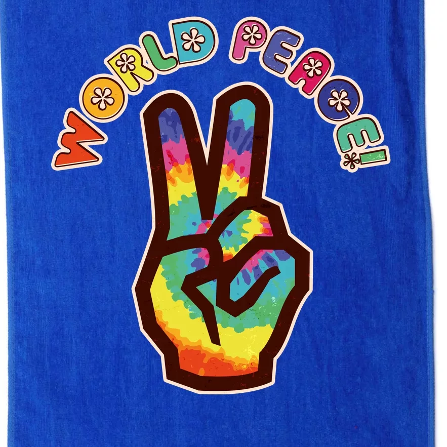 Hippy Tie Dye World Peace Platinum Collection Golf Towel