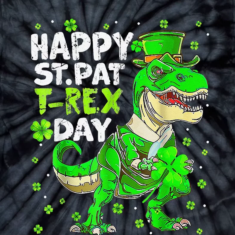 Happy TRex Dinosaur Saint Patrick's Day For Tie-Dye T-Shirt