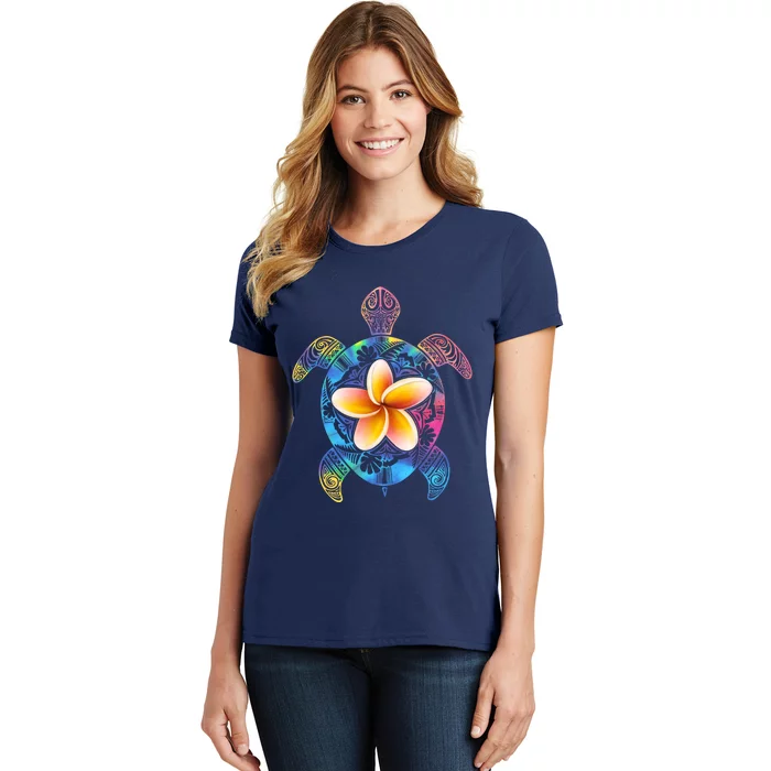 Hawaiian Tie Dye Sea Turtle Women's T-Shirt